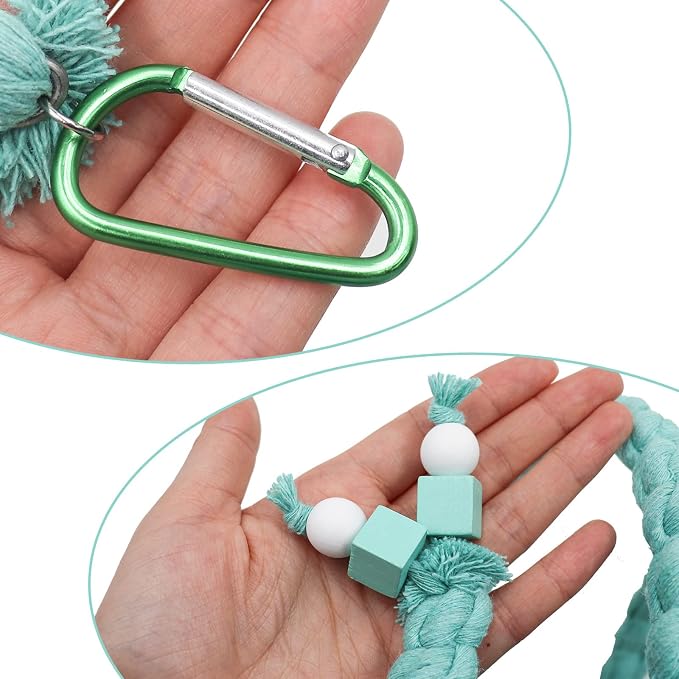Dnoifne 78.7 Inches Bird Spiral Rope Perch, - Image 5