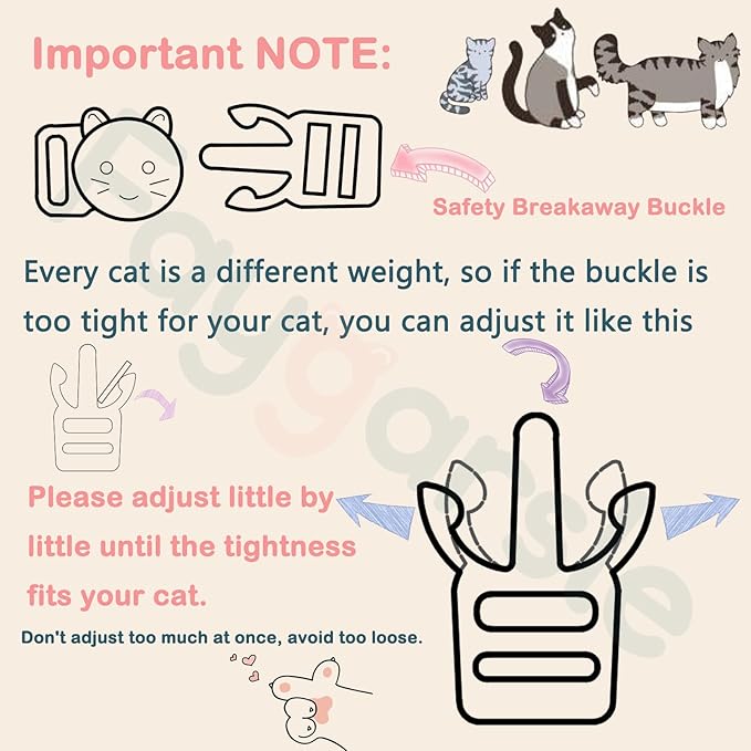 2 Pack Cotton Breakaway Cat Collars - Image 5