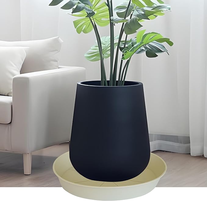 4 Pack of 16 17 inch Plant Saucer, 2.3" Depth, Heavy Duty Deep Plant Trays - Image 3