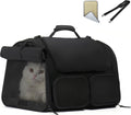 FUKUMARU Cat Carrier, 4 Mesh Windows Small Dog Carrier, 4 Storage Pockets Cat by FUKUMARU