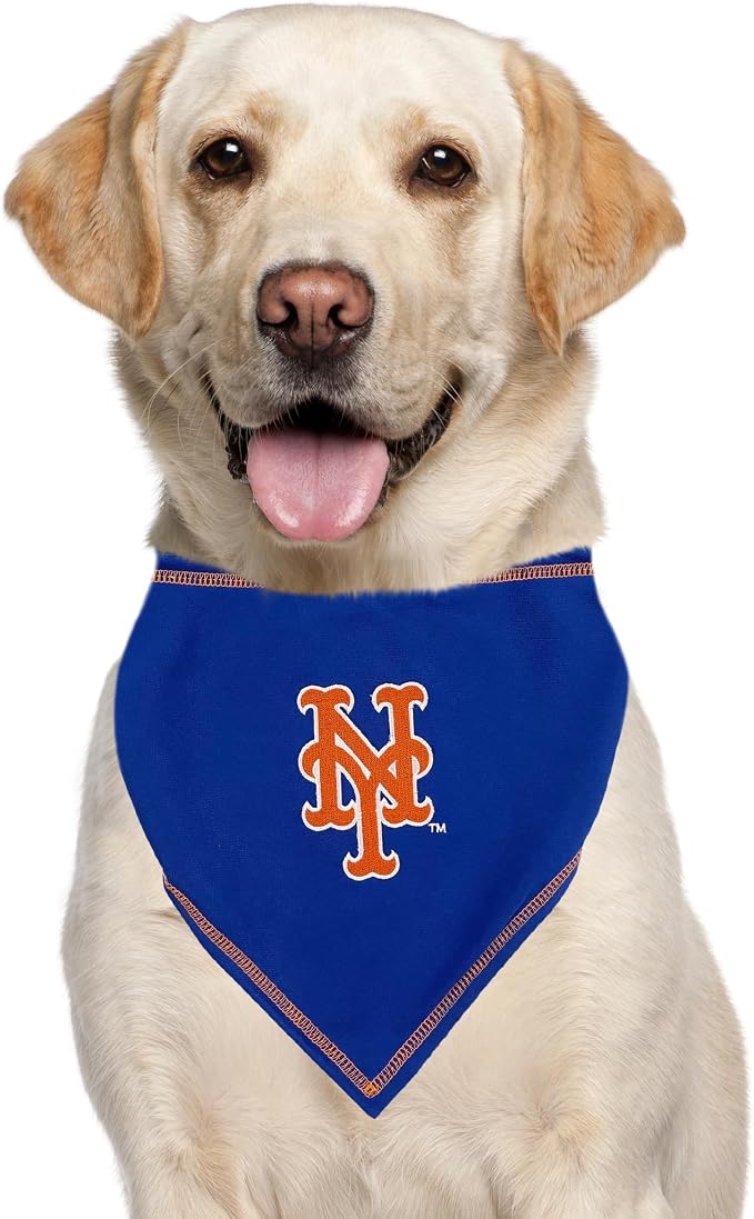 Pets First MLB New York Mets TIE Bandana, Large/X-Large. Dog Bandana Scarf Bib - Image 5