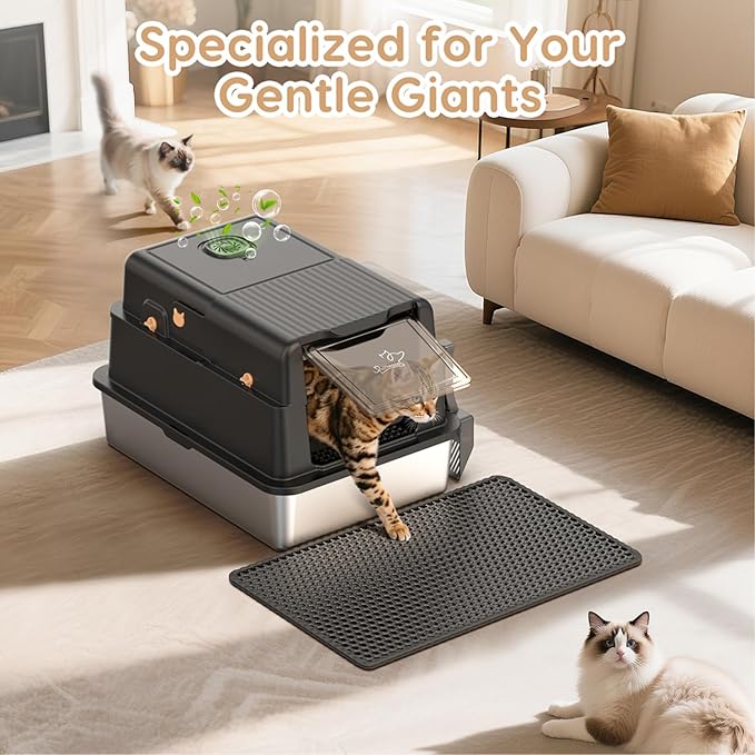 L8 Max-XXXL Stainless Steel Litter Box - Image 7