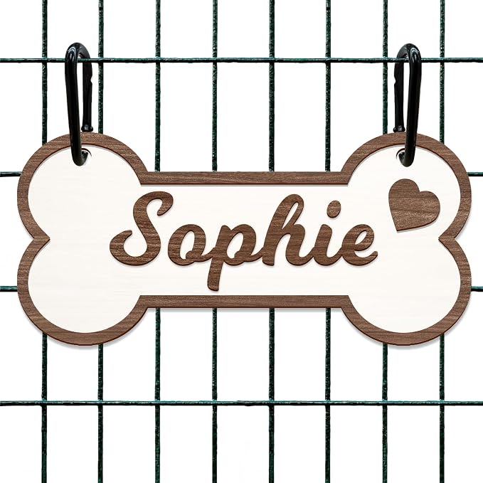 Personalized Dog Crate Sign Custom Dog Kennel Accessories Name Plate Doghouse by CustomYourMemories