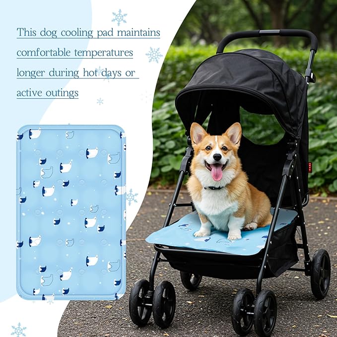 Nuanchu Dog Stroller Cooling Mat Waterproof Outdoor Pet Cooling Mat Washable - Image 5