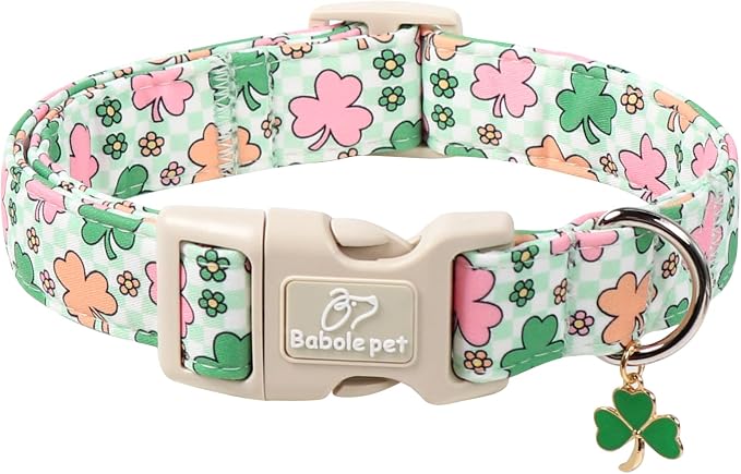 St Patricks Day Dog Collar for Puppy Small Dogs by Babolepet