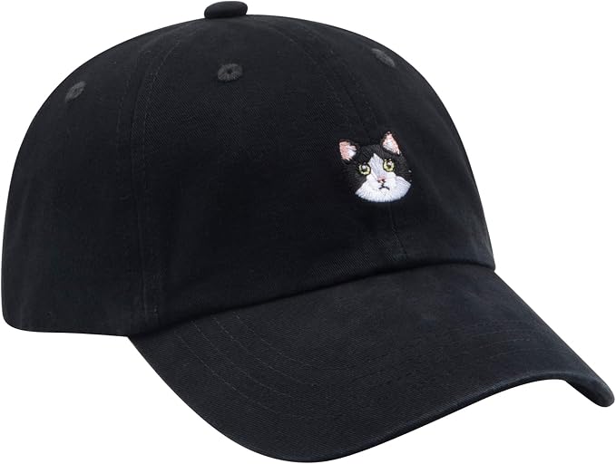 Cat Mom & Dad Hats for Proud Cat Parents | for Men & Women | Embroidered Text - Image 2