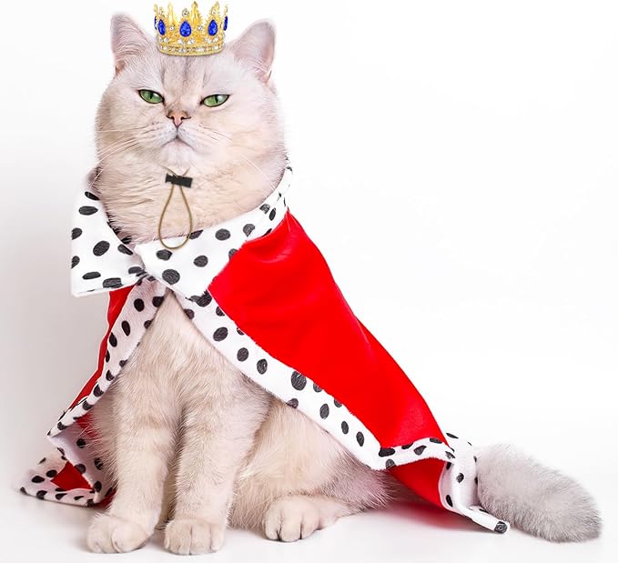 Abbylike Pet Rhinestone King Crown, Queen Crown - Image 7