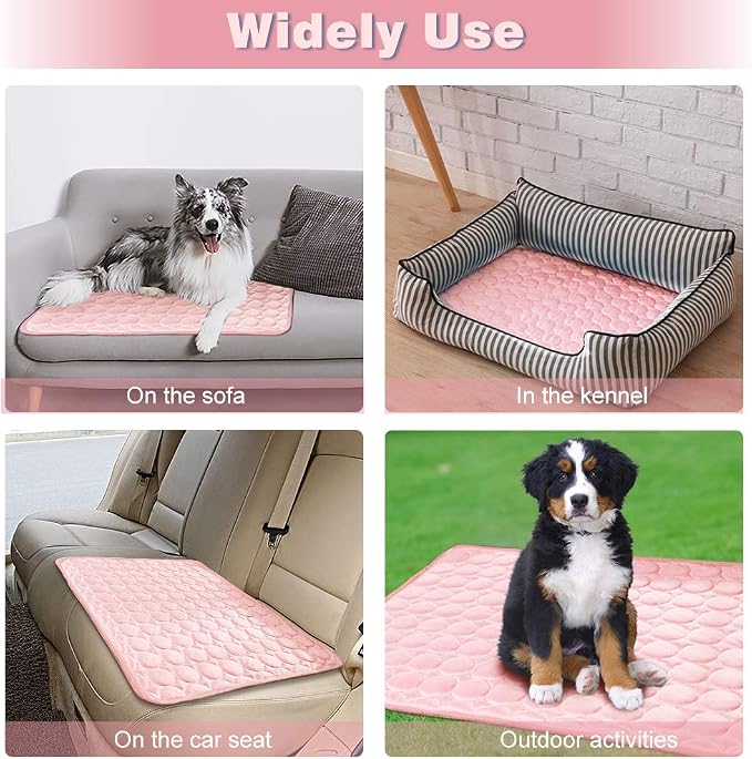 Washable Dog Cooling Mat Ice Silk Cooling Mat - Image 5