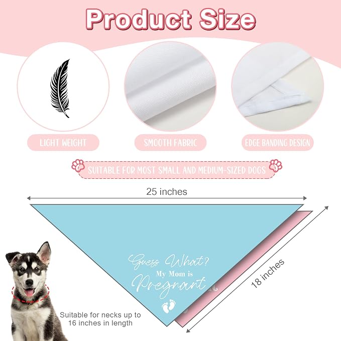 2 Packs Baby Announcements Ideas Guess What? My Mom is Pregnant Pregnancy - Image 2