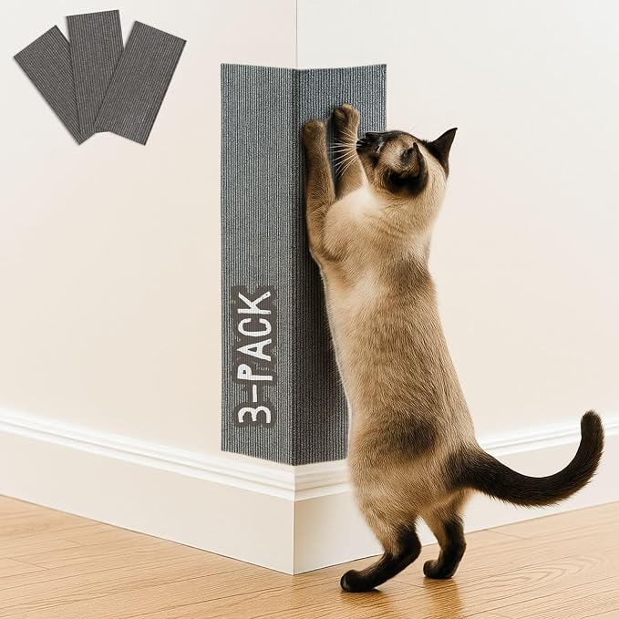Cat Scratch Mat, 23.6’’ x 11.8’’ Cat Wall Corner Scratcher, Versatile by 2ME