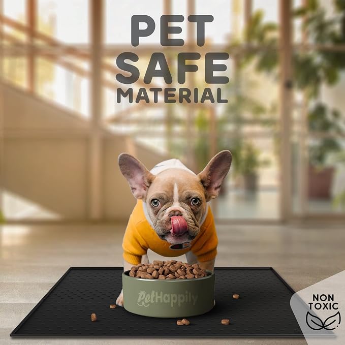 Dog Food Mat - Raised Edges Dogs Mat - Image 3