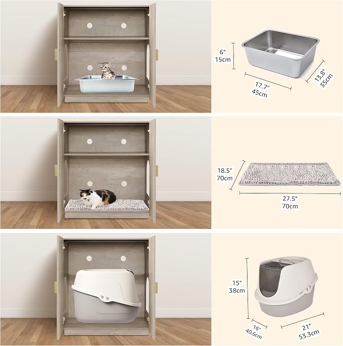 unipaws Cat Litter Box Enclosure - Image 4
