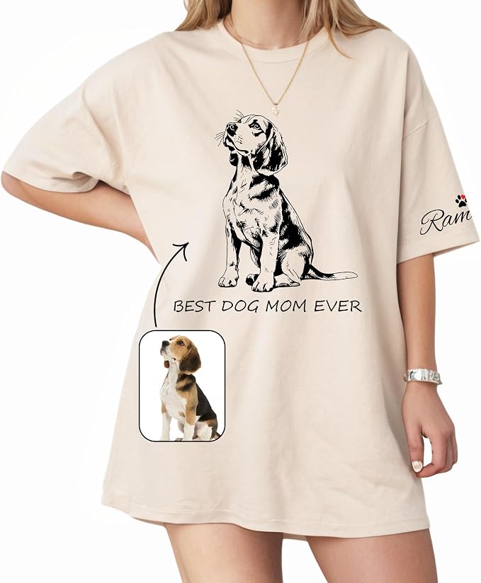 Custom Dog Mom Shirt Gifts for Women, Mother's Day Hoodie, Custom Shirt by Lavape
