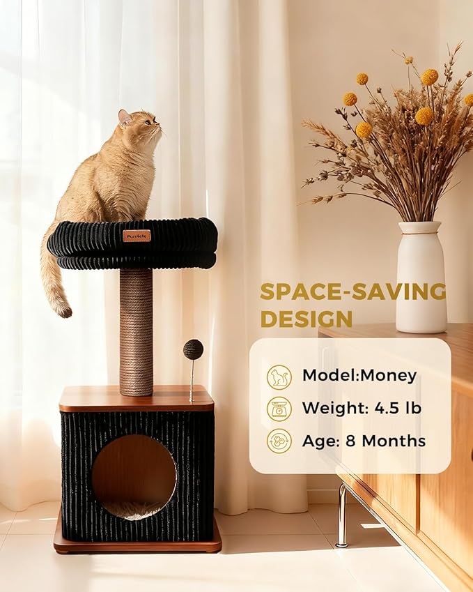 Modern Cat Tree for Indoor Cats, Nordic Loft Style, Cat Tower for Kitten - Image 5