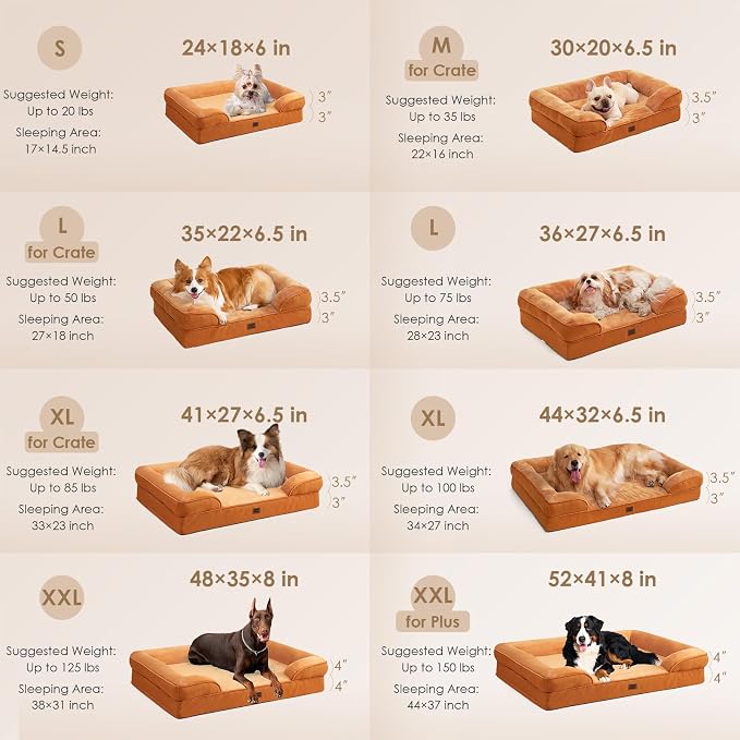 EHEYCIGA Orthopedic Dog Beds for Large Dogs, Waterproof Memory Foam Large Pet - Image 2