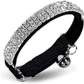 CHUKCHI Soft Velvet Safe Cat Adjustable Collar Bling Diamante by CHUKCHI