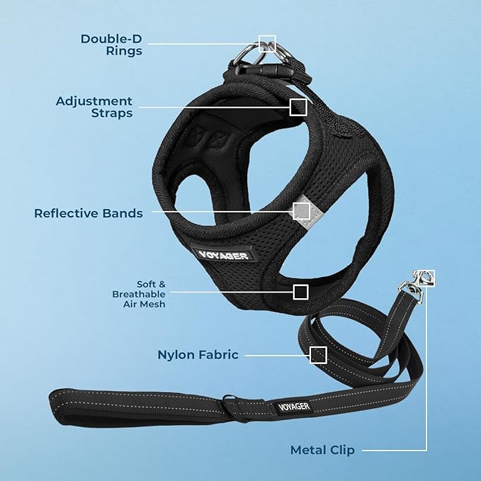 Best Pet Supplies Voyager Step-in Air All Weather Mesh Harness and Reflective - Image 3