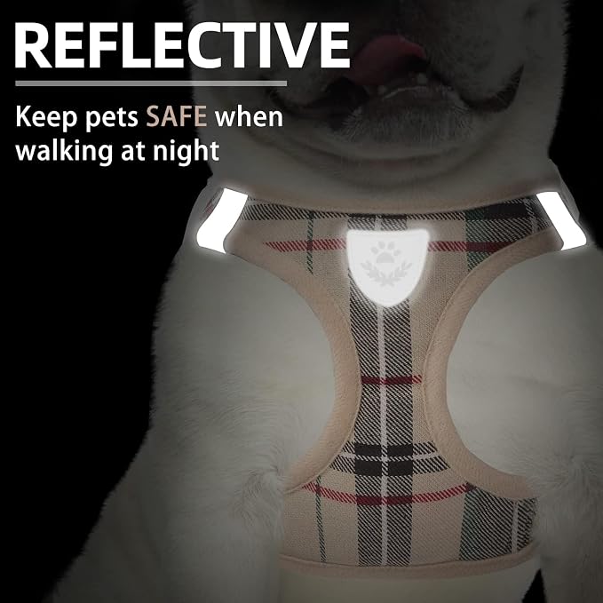 PUPTECK Adjustable Pet Harness Collar &Leash Set Step in - Image 5