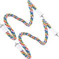 2PCS 60cm/23.6in Bird Rope Perch, 1.8cm Soft Cotton Parakeet Perches, Colorful by Unknown