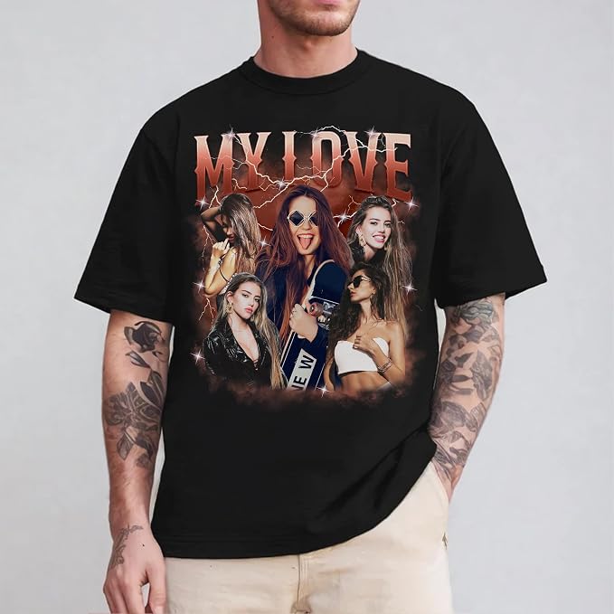 Custom Bootleg Rapper Graphic Tees Shirt – Retro 90s Vintage Style, - Image 6