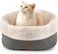 Self Warming Cat Bed, 17.7" x 13.7" Anti-Slip Soft Round Thermal Pet Cushion Bed by petace