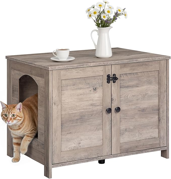 HOOBRO Litter Box Enclosure, Cat Litter Box Furniture - Image 9