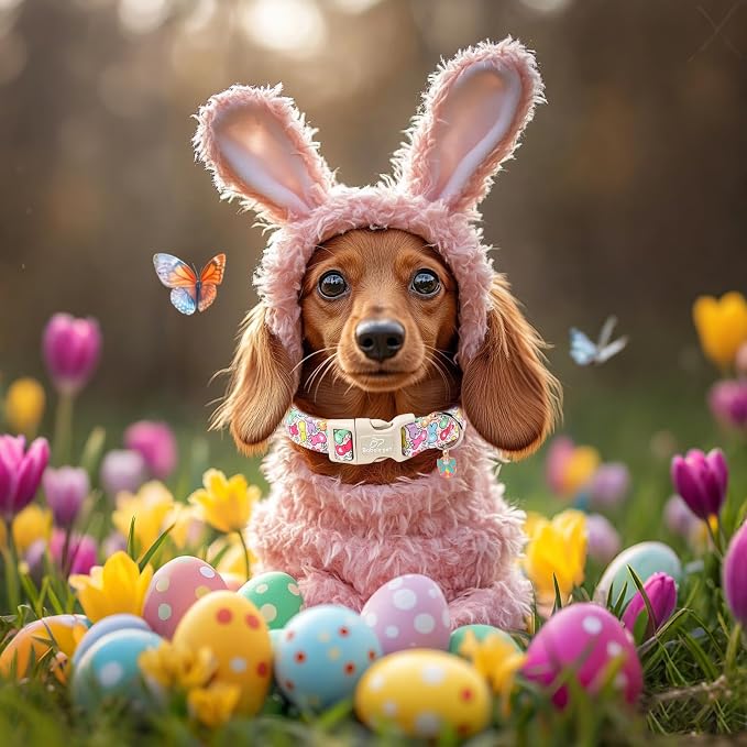 Easter Dog Collar for Medium Dogs - Image 2