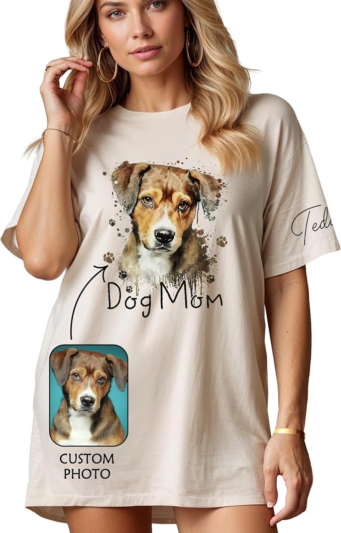 Custom Dog Mom Shirt Gifts for Women, Mother's Day Hoodie, Custom Shirt by Lavape
