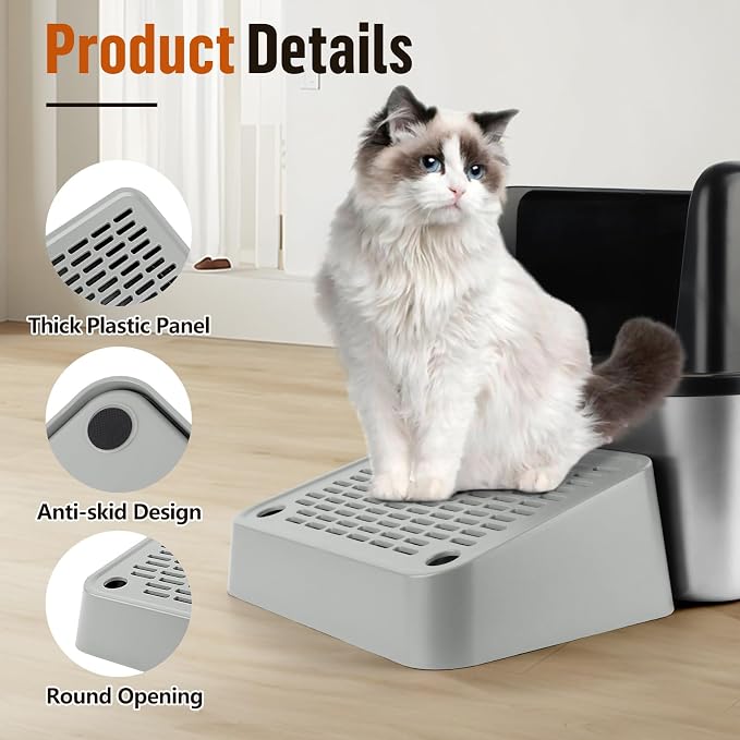 Cat Litter Box Ramp, Litter Box Step Mat - Image 3