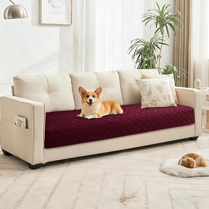Waterproof Couch Covers for Pets, Waterproof Dog Bed Cover, Anti-Slip Soft Dog - Image 8