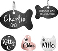 Ultra Joys Cat ID Tag Personalized Pet Tags, Durable Stainless Steel Small Pet by UltraJoys