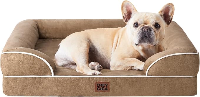 EHEYCIGA Orthopedic Dog Bed for Medium Dogs, Waterproof Memory Foam Medium Dog by EHEYCIGA