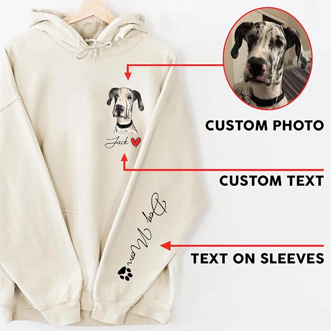 CHIARA CONTI11 Custom Dog Hoodie, Custom Pet Gifts, Custom Dog Shirt, Custom - Image 3