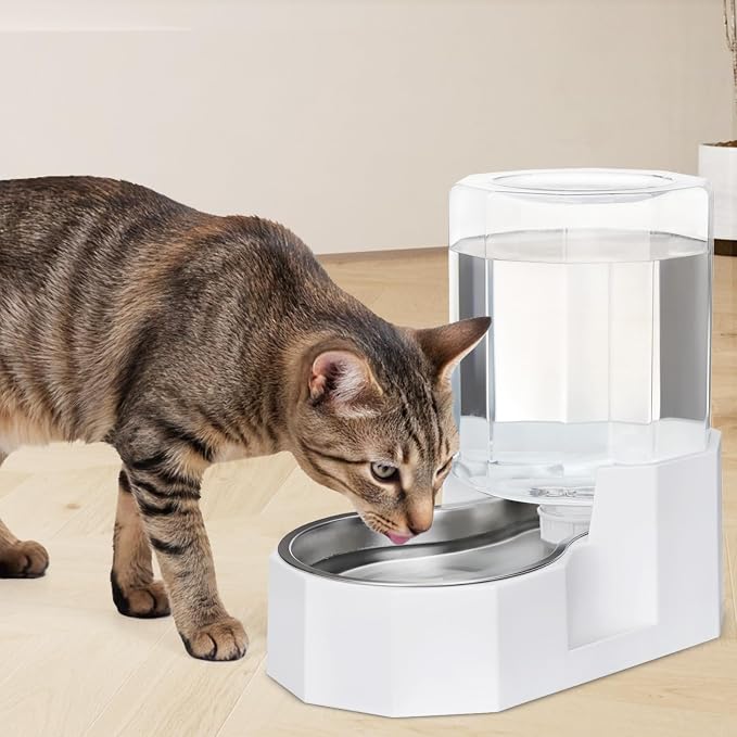 Sfozstra Large Dog Water Dispenser: 4L Stainless Steel Gravity Cat Water Feeder - Image 7