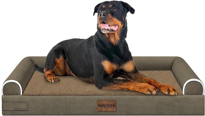 Large Dog Bed Orthopedic Washable: Beds Bolster XL Bed Large Big Dogs Memory by Nanuya