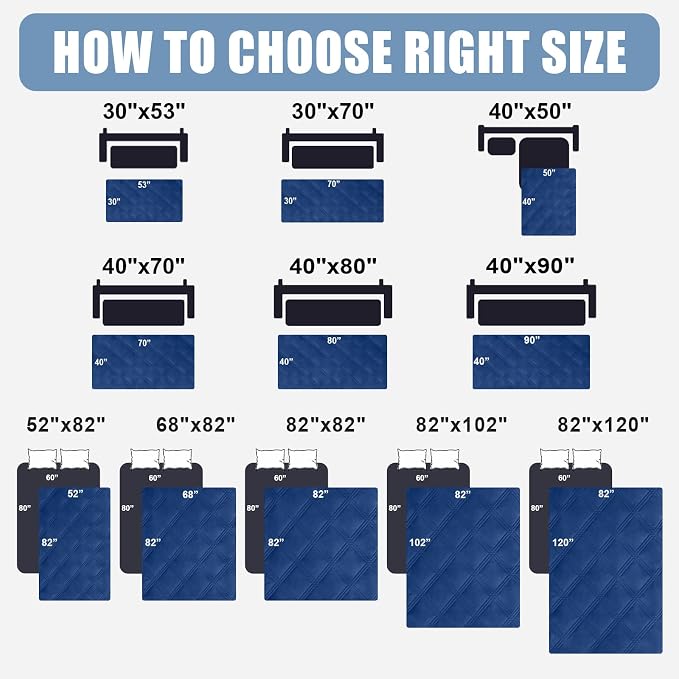 Smiry Waterproof Dog Bed Cover Blanket 68x82, Soft Reversible Pet Blanket - Image 6