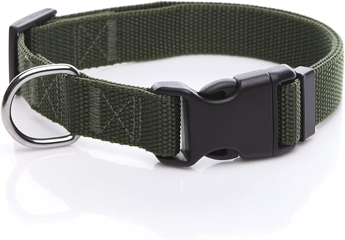 Adjustable Nylon Dog Collar, pet Collar 1 Inch 3/4 Inch 5/8 Inch Wide, by TAIDA