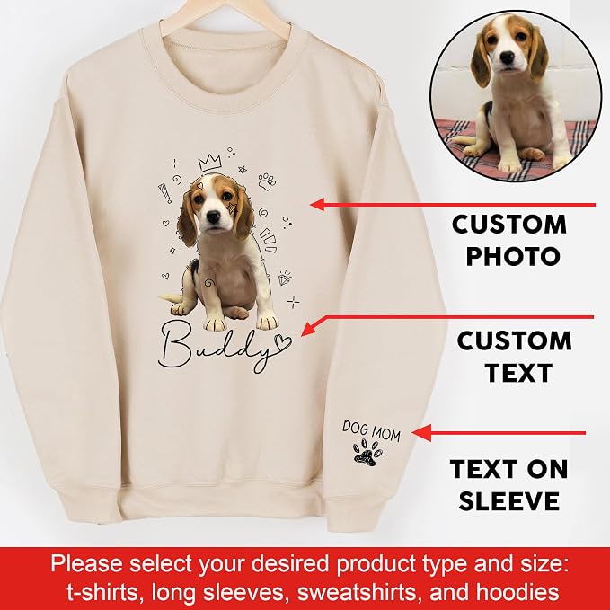CHIARA CONTI11 Custom Dog Hoodie, Custom Pet Gifts, Custom Dog Shirt, Custom - Image 4