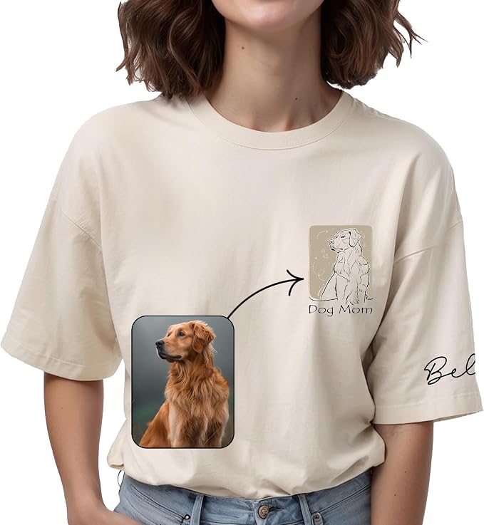 Custom Dog Mom Shirt Gifts for Women, Mother's Day Hoodie, Custom Shirt by Lavape