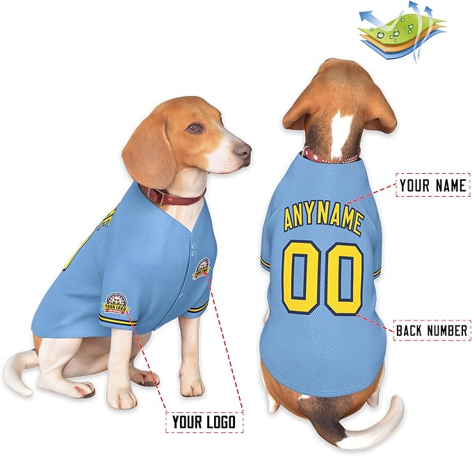 Custom Dog Baseball Jersey - Image 3