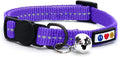 Pawtitas Recycled Purple Reflective Cat Collar – Eco-Friendly Breakaway Safety by Pawtitas