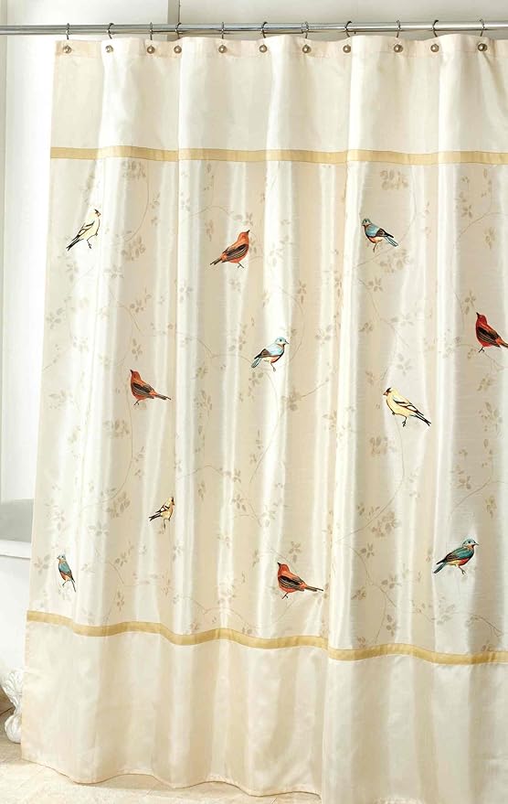 Avanti Linens - Fabric Shower Curtain, Nature Inspired Bathroom Decor - Image 4