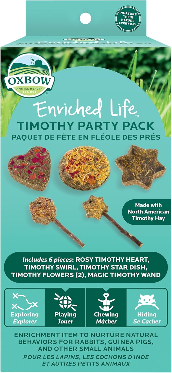 Oxbow Enriched Life Timothy Party Pack – Rabbit and Guinea Pig Toys, Chinchilla by OxbowAnimalHealth