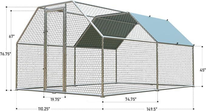 1.26'' Chicken Runs for Yard - Image 6