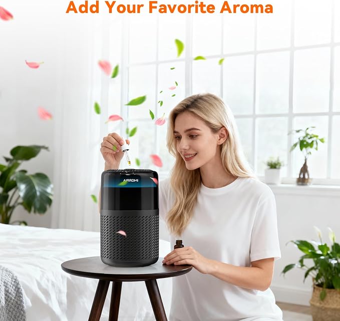 AIRROMI HEPA Air Purifier for Bedroom&Home, Pet Air Purifier for Home Pets - Image 7