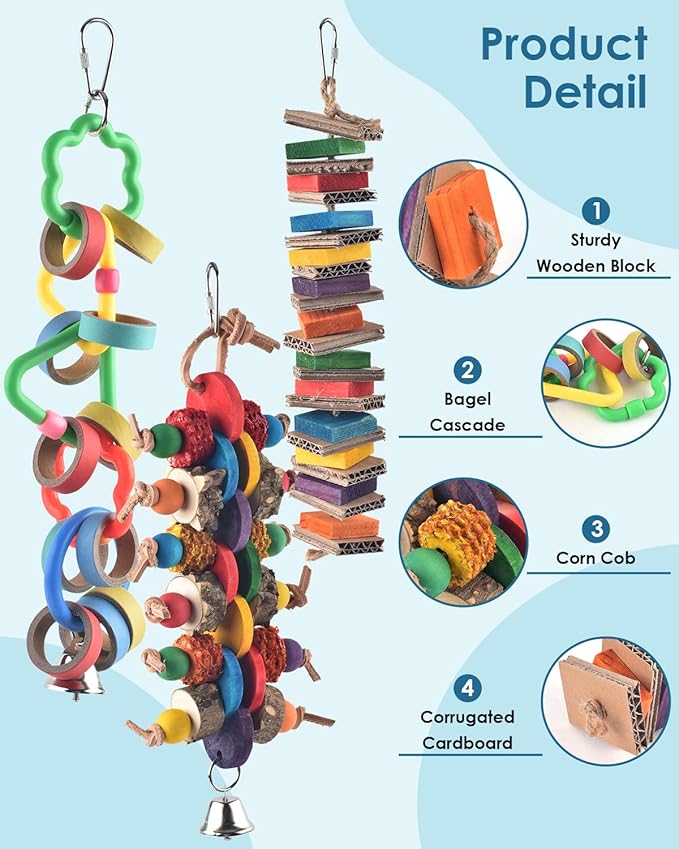 Bissap 3 PCS Bird Chew Toys - Image 3