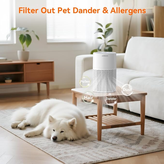 AIRROMI Pets Air Purifier for Home Allergies, - Image 4