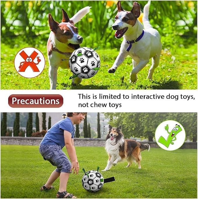 Dog Toys Soccer Ball with Straps, Interactive Toys - Image 6