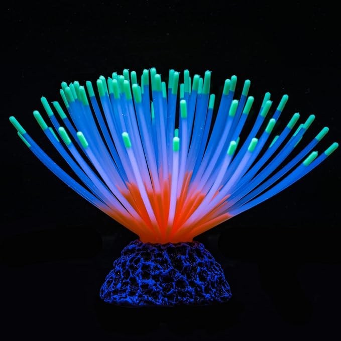 Uniclife Aquarium Imitative Green Sea Urchin Ball Artificial Silicone Ornament by UnicLife