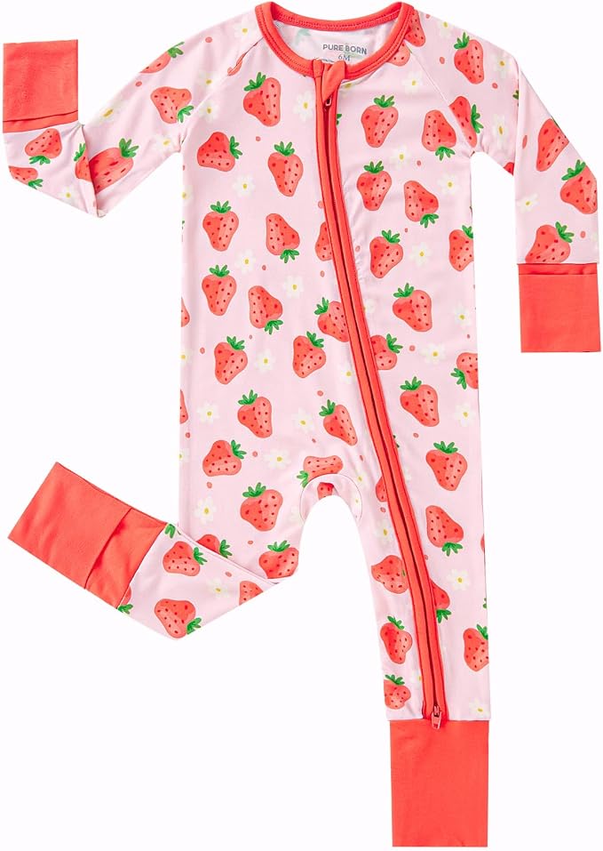 pureborn Baby Infant Boys Girls Sleeper Snug Fit Viscose from Bamboo Pajamas by pureborn